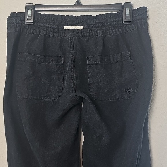 Black Wide Leg Casual Pant With Rope Drawstring Size Small Womens - Picture 5 of 5